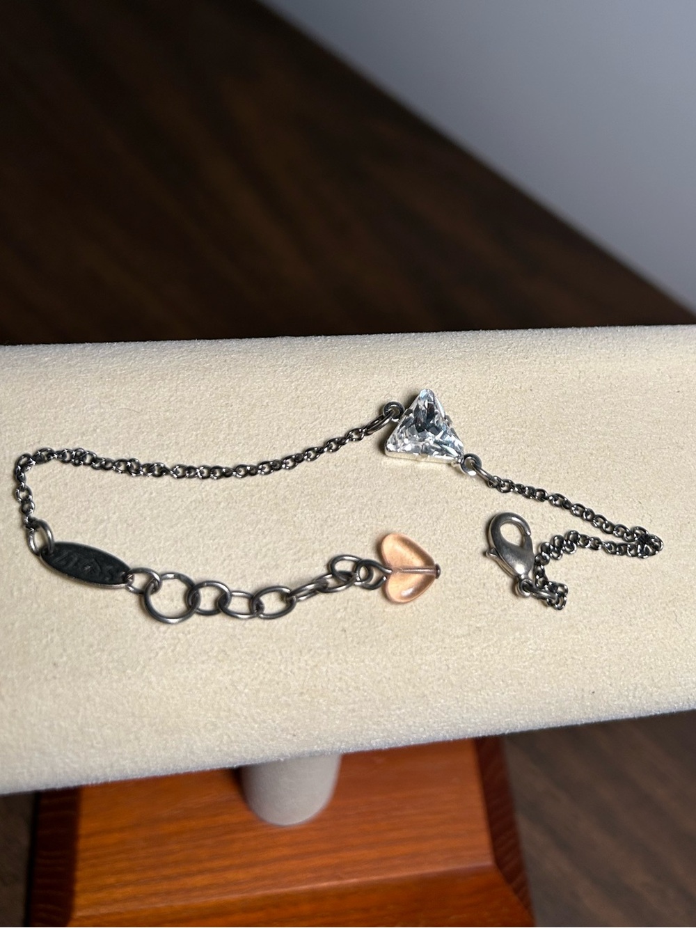 Sabika Calm Senses Crystal Bracelet Spring 2017 Signed Silver Tone